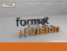 Tablet Screenshot of formatvision.net